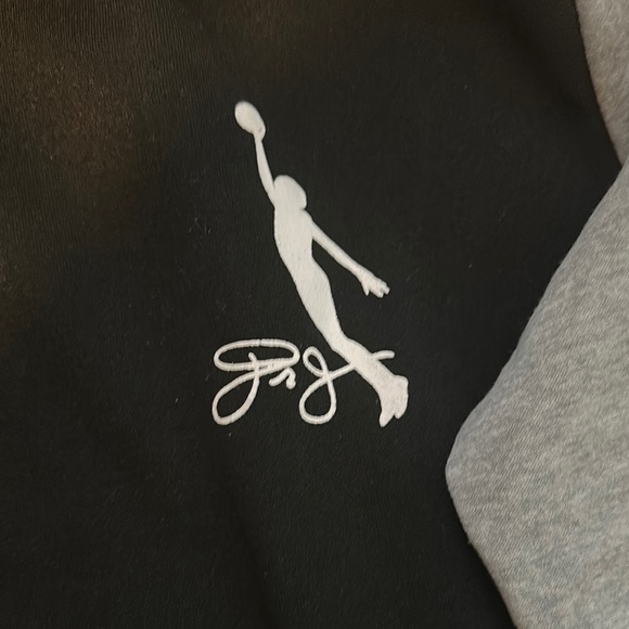 Black and Gray Men's Hoodie - Picture 2 of 4